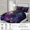 3pcs Wolf at night pattern printed bedding set, 1*duvet cover+2*pillowcase, suitable for king bed, single bed for all seasons