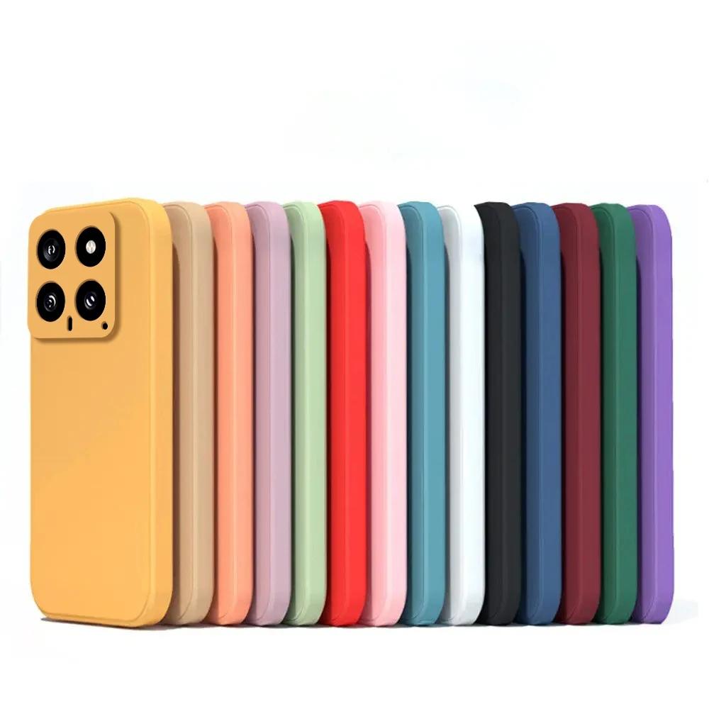 

Чехол Mi 14 Mi14 Ultra, роскошный жидкий силиконовый чехол для телефона Xiaomi Mi 14 Mi14 Ultra Pro Mi14Ultra, противоударный мягкий чехол
