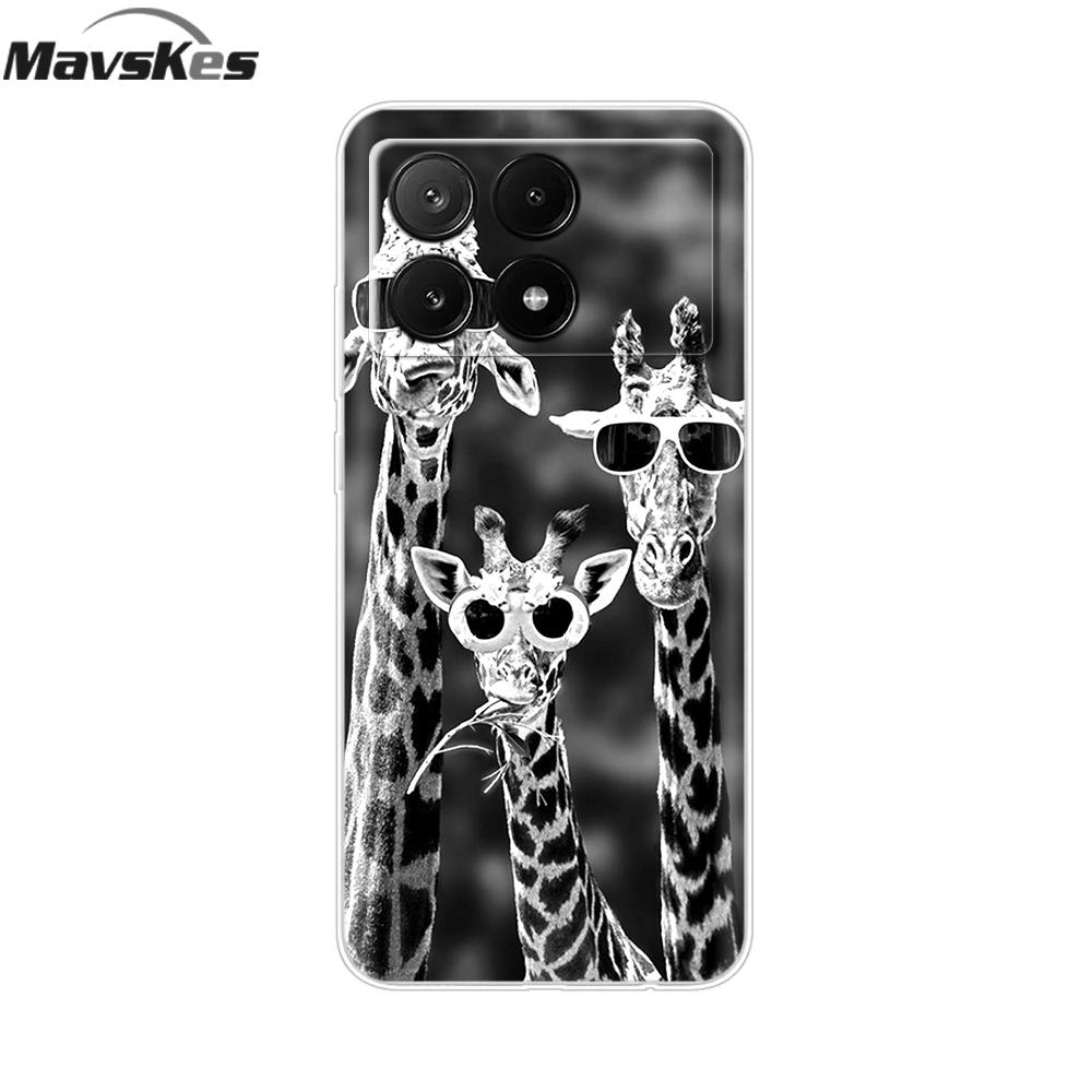 Für Xiaomi Poco X6 Pro Hülle Weiches TPU Silikon Handy Klare Abdeckung Für Xiaomi Poco X6 5G Hülle Bumper Pocox6 X 6 5G 2024 Funda Coque