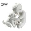 Gemütliche Wohnzimmerdekoration 3D-gedruckte Welpen- und Jungenstatue Hund & Besitzer Skulptur Heilende Hunde Statue Umarmende Figur Dekoration Hausdekoration Ornament