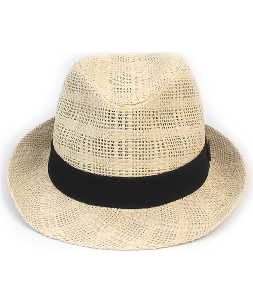 Yunibeosyeolkemiseuteuli Bu Check Ivory Short Fedora Summer Fedora