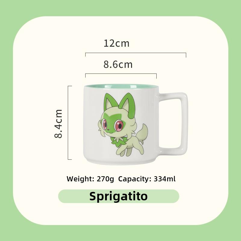 

SHUNXIANG Pokémon Licensed Ceramic Mug Cartoon Children s Creative Water Cups Coffee Milk Cup Kawaii Drinkware Kitchen 330ml