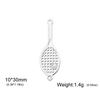 5pcs Tennis Racket Charms Tennis Ball Stainless Steel Pendants for Necklace Bracelets Connector Charm Jewelry Making Sport Lover