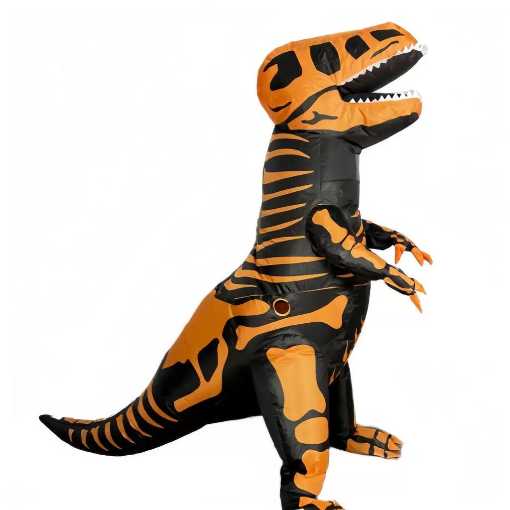 Inflatable Dinosaur Skull Costume - Halloween Prank & Performance Outfit
