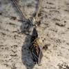 Simple Wishing Stone Pendant Necklace Clavicle Chain Adjustable Sweater Chain Vintage Collar Necklace Fashion Jewelry