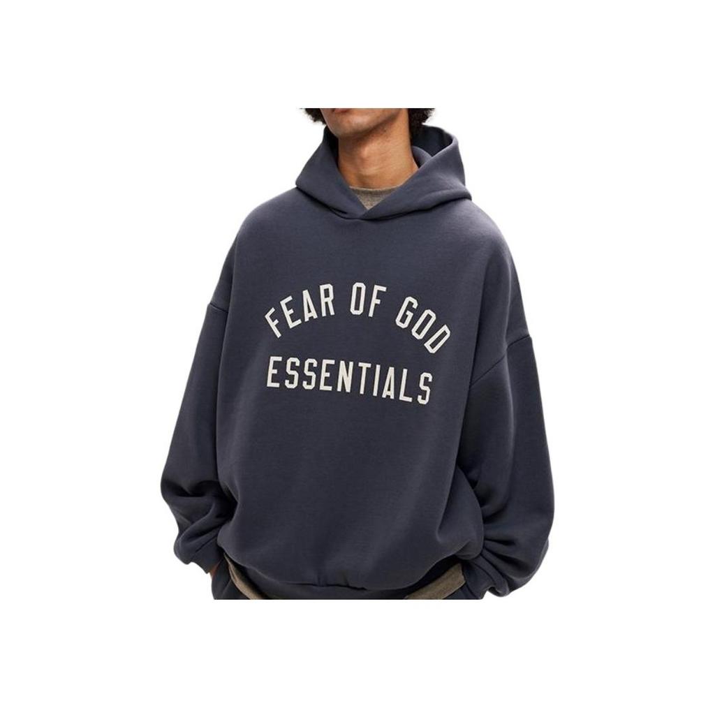 Fear of God Essentials Fleece Hettegenser Marine Unisex Overdeler Blå 192HO246254F