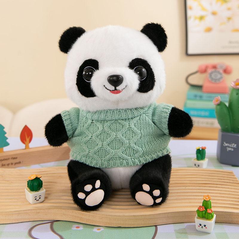 Sweater Giant Panda Plush Toy Cute Panda Doll Doll Zoo Event Souvenir Gift Ragdoll