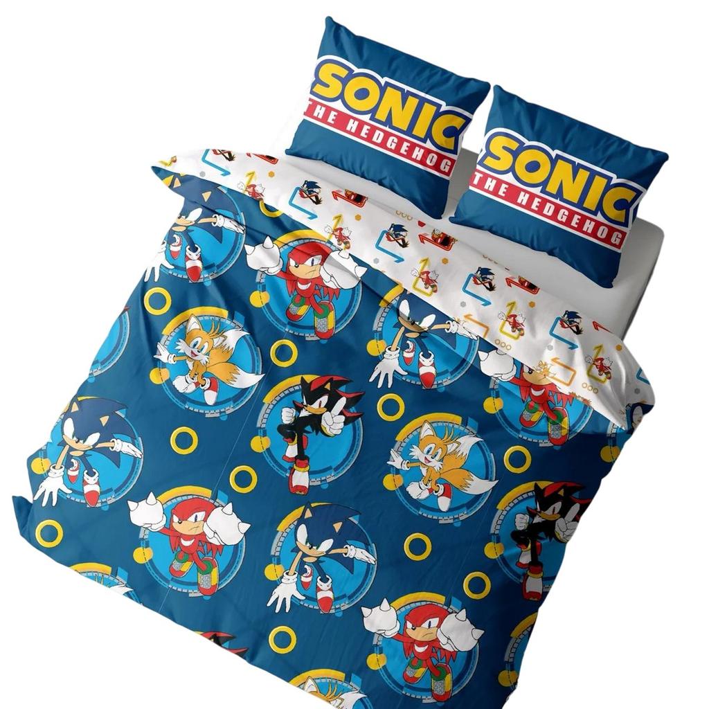 Sonic The Hedgehog Rings Reversible Duvet Set