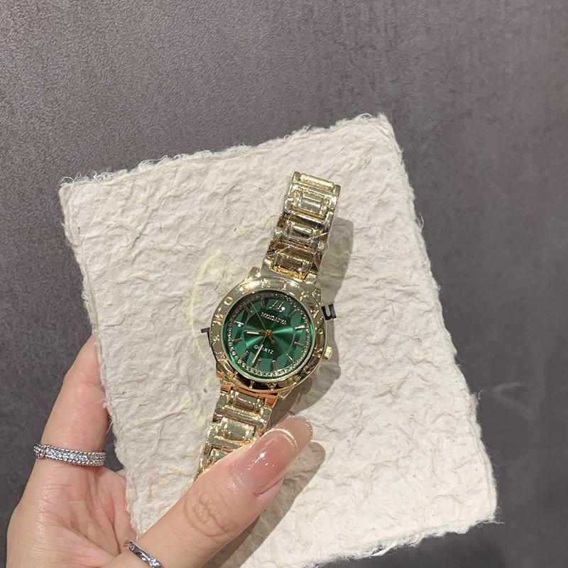 

Ladies Bracelet Quartz Watch Round With Diamond Alloy Gift Watch Women S Watch
