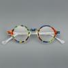 Retro Acetate glasses Myopia Hyperopia Prescription Round Eyeglass Frames Customizable Prescription Small Face Designer frame