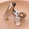 5PCS/Set Metal Paper Clip 20 29 38 51 62 73mm Foldback Metal Binder Clips Silver Grip Clamps Document Office School Stationery