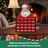 Countdown Calendar Festive Wooden Toy Display Decor Advent Countdown Calendar For Vacation Holiday Classroom Offices Desk Kids