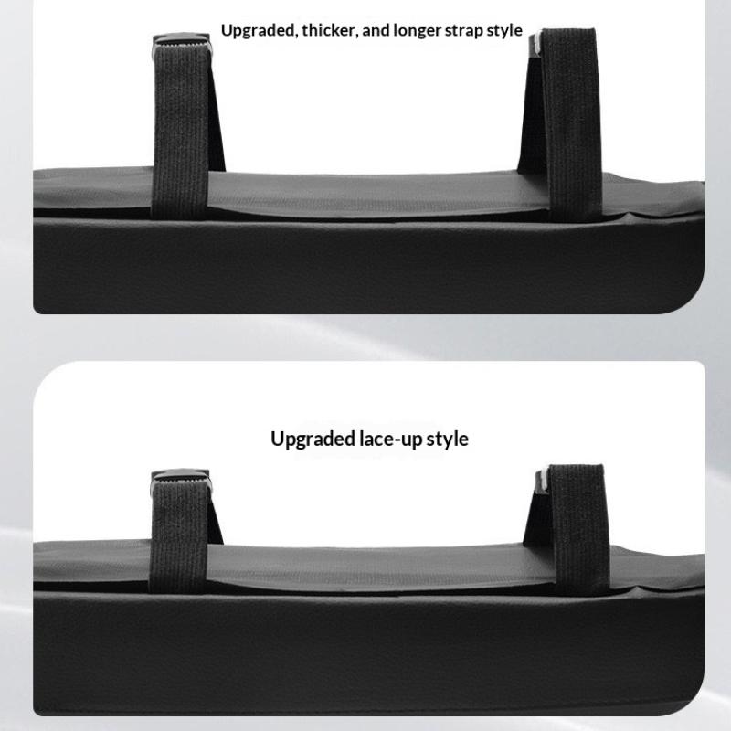 Bicycle Back Seat Bike Pu Leather Soft Cushion Rear Rack Seat Water Resistant Children Seat With Back Rest Bicycle Accessories