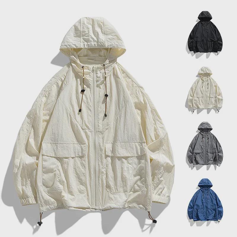 Tynn vindjakke for menn med UV-beskyttelse - Ny sommermote for par