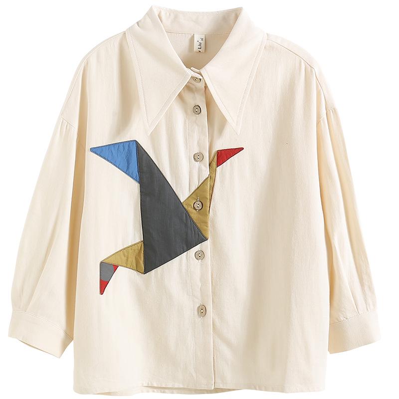 2025 Girls' White Shirt: Fashionable Spring/Autumn Blouse for Children