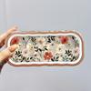 Full screen flower high-value glasses case, transparent, pressure resistant, portable, retro myopia glasses case