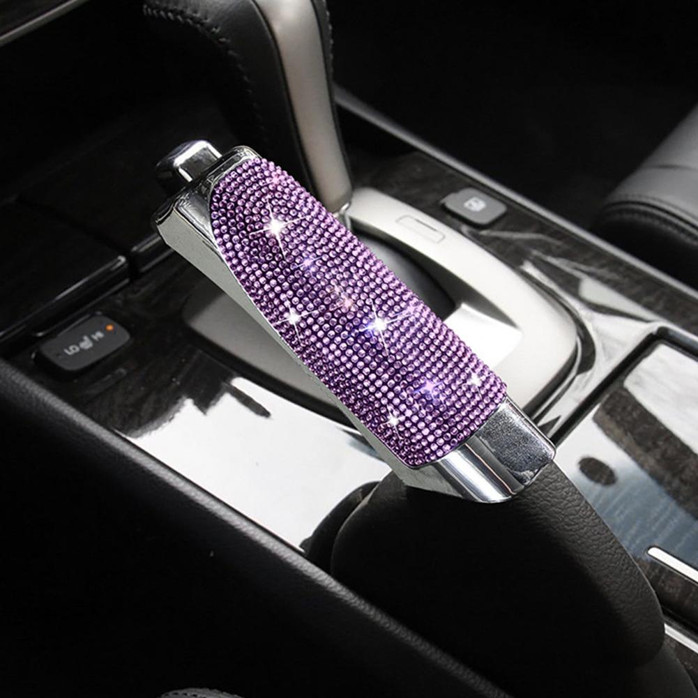 Universal Auto Handbremse Schützen Abdeckung Styling Diamant Strass Dekor Hohe Qualität ABS Anti Slip Bling Auto Zubehör Innen