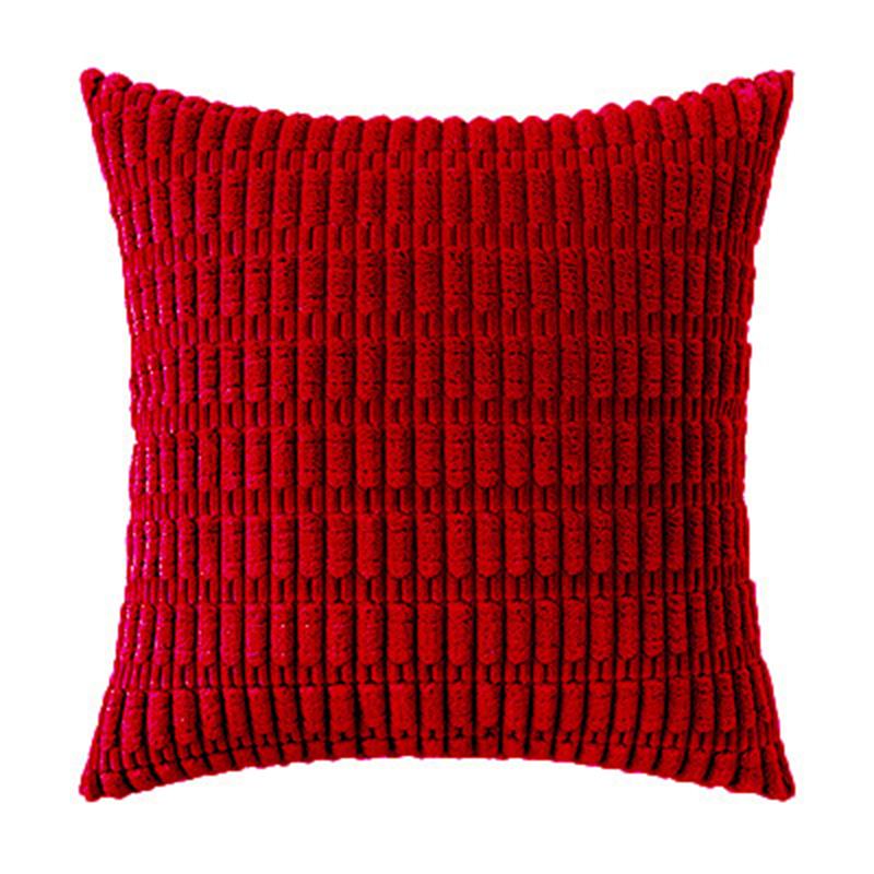 Чехлы для подушек из измельченного бархата, вельветовые, зернистые, 50 см/45 см/40 см, диван-кровать, квадратные декоративные подушки 40X40cm красный