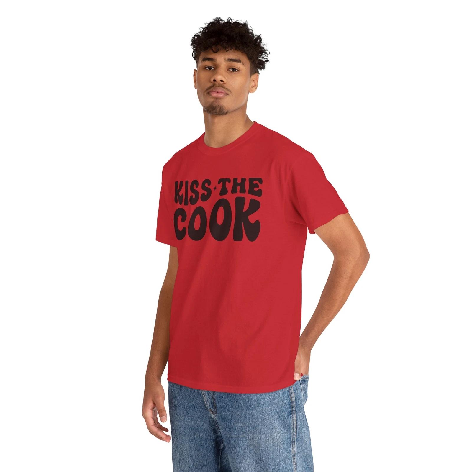 Cooking Time T-Shirt – Funny Culinary Chef Kitchen Lover Kiss the cook 2XL