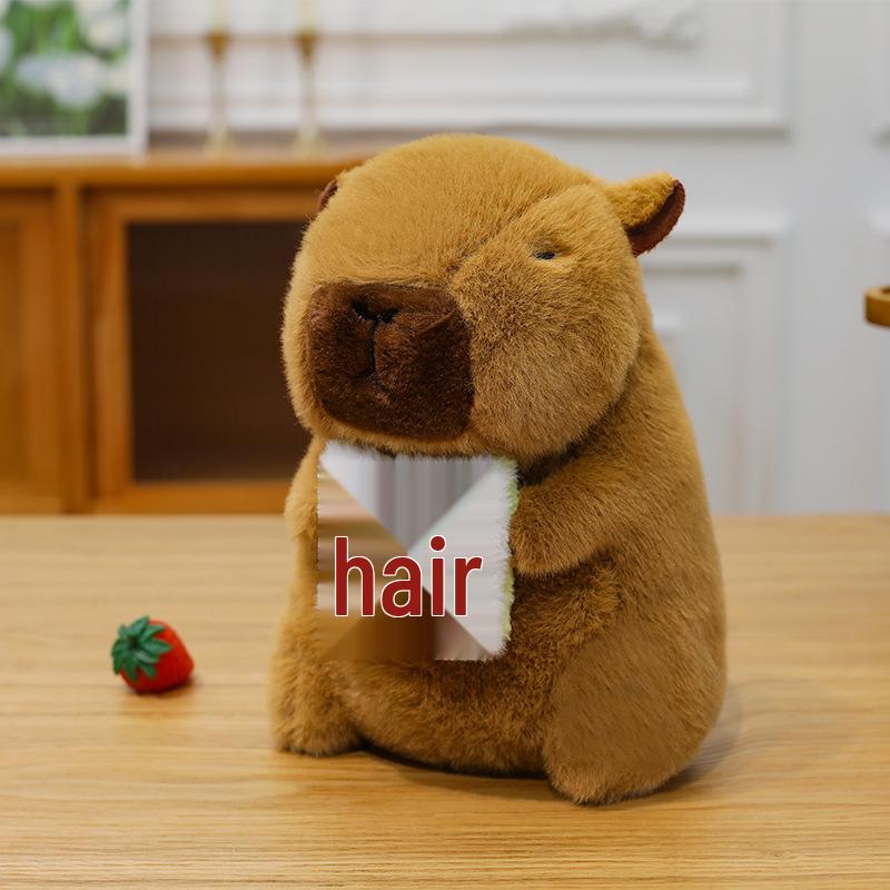 Cartoon Capybara Plush Toy Couple - Cute Small Gift Doll