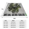 Flannel Throw Blanket MGS1 Solid Snake Game Metal Gear Warm Plush Blankets Soft Bedding for Bed Living room Home Travel Sofa