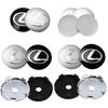 4Pc 56/60mm Logo Hub Caps Car Wheel Center Cover For Lexus CT200h NX300h RX300 RX330 F Sport IS RX NX ES LS GS UX LX LC RC GC GX