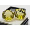 Yellow Sapphire Earring Making Natural 21-22 Ct Hexagon Cut Pair Gemstone