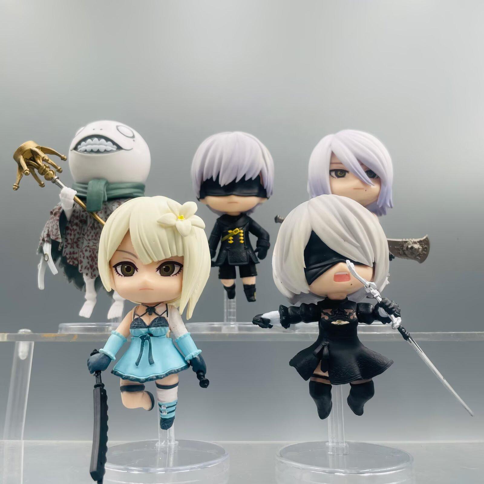 Q Version 5 2B Lady, Neil 9S Kenny, Artificial Life, Emile, Doll Ornament Boxed Figure