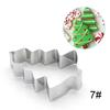 Christmas Cookie Cutter Stamp Cat Shape Mold Pastry For Baking Biscuits Christmas Cookie Type Cake Decor Cookie Cutters