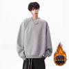 Men's Heavyweight Boxy Sweatshirt: Spring/Autumn Casual Round Neck, Drop Shoulder, Long Sleeve, Premium Feel.