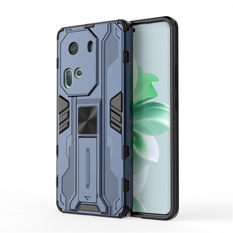 For OPPO Reno 11 5G Case Car Magnetic Holder Stand Armor Funda For OPPO Reno11 5G 6.7" CPH2599 Camera Protect Hard PC Back Cover