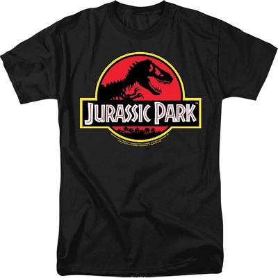 Ανδρικό Κλασικό T-Shirt με Λογότυπο Ταινίας Jurassic Park