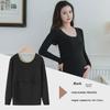 Seamless Maternity Warm Autumn Top with Velvet, Nursing-Friendly, Long-Sleeve (2003).