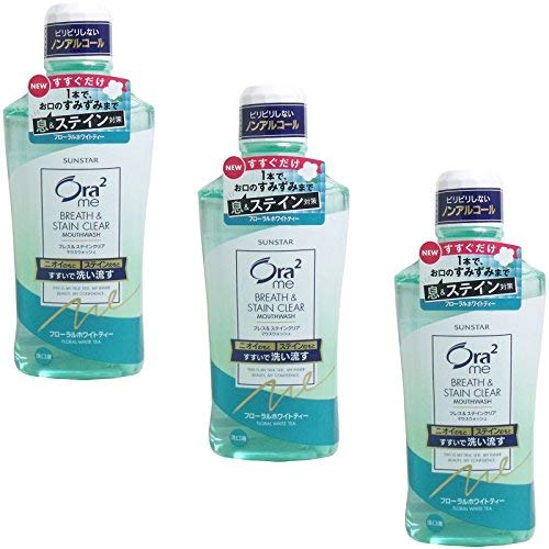 Ora2Me Breath & Stain Clear Mouthwash, Floral White Tea (3-pack)