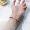 Natural Strawberry Crystal Hand Woven Friendship Bracelet Sweet Jewelry For Women Girls