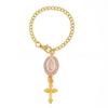 1Pcs Jewelry Decoration Cross Catholic Steering Wheel Charm Accessory Keychain Unique Design Car Ornament