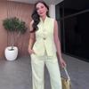 2025 Women's Sleeveless Casual Fashion Suit for Summer