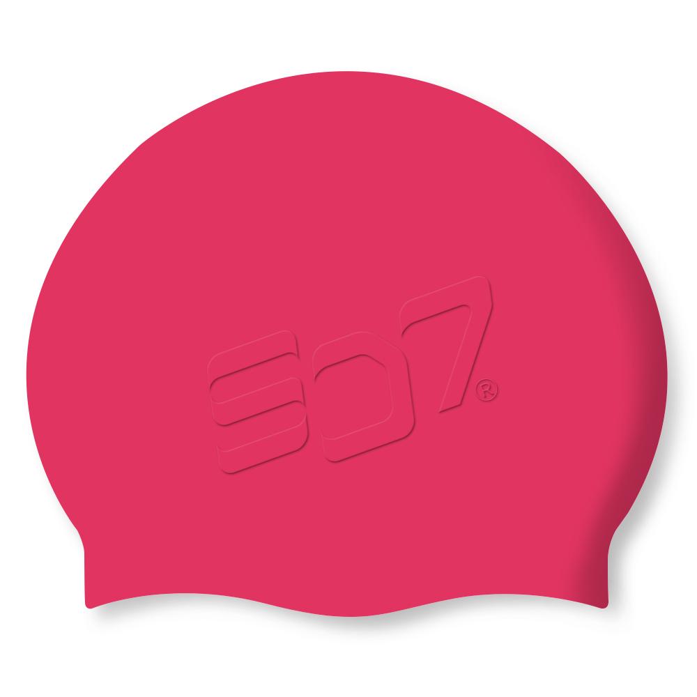Eseudisebeun Embossed Silicone Swim Cap Tart Cherry