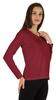 Inkmeso Solid Button Henley T-shirt For Women  S Casual Basic  Long Sleeve  Tee
