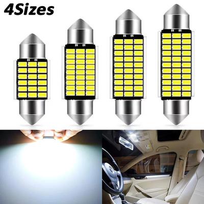 2/10Pcs LED Festoon Dome 31mm 36mm 39mm 42mm Super Bright LED Bulb HighQuality Car License Plate Light Car Interior Reading Lamp