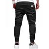 Heren effen kleur vetersluiting sport trendy broek heren casual legging
