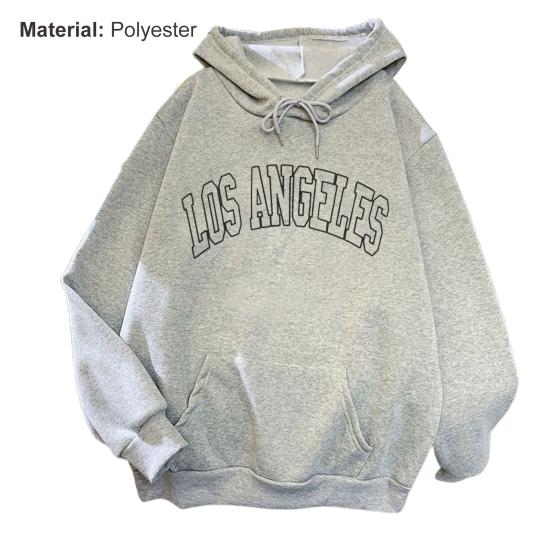 Women Hoodie Hooded Drawstring Loose Pullover Spring Hoodie for Daily Wear