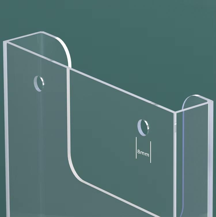 Ścienny Uchwyt na Ulotki A4/A5 Akrylowe Uchwyty na Broszury Ścienny Uchwyt na Ulotki Przezroczysty Uchwyt na Materiały Informacyjne