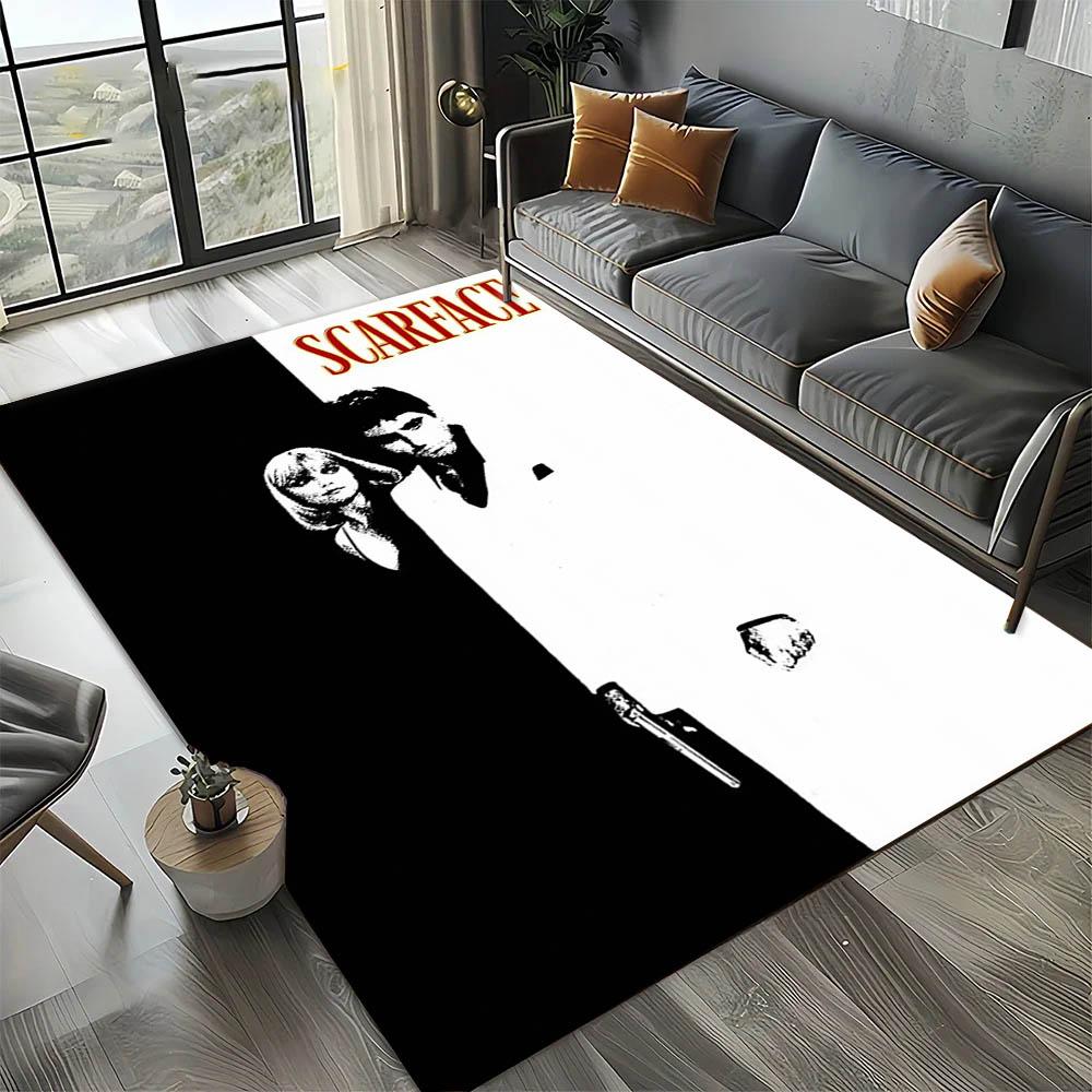 S-ScarfaceS The World is Yours Movie 3D Print Carpet Rug Art for Room Decor Home Bedroom Gifts Fans Area Rug Non-slip Floor Mat