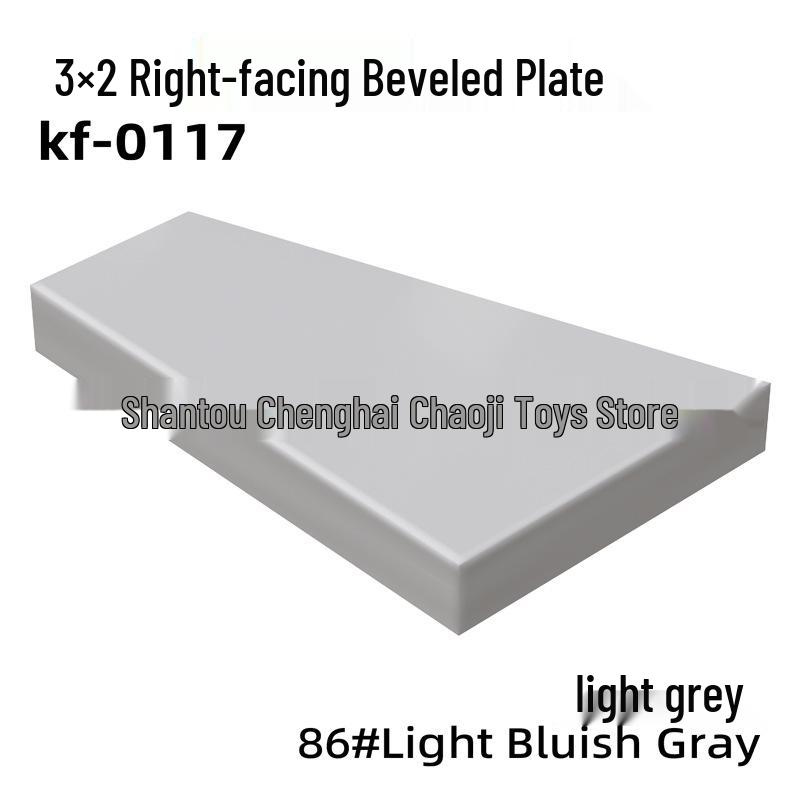 3x2 Right Wedge Smooth Panel M540 - Building Blocks MOC Development Accessory