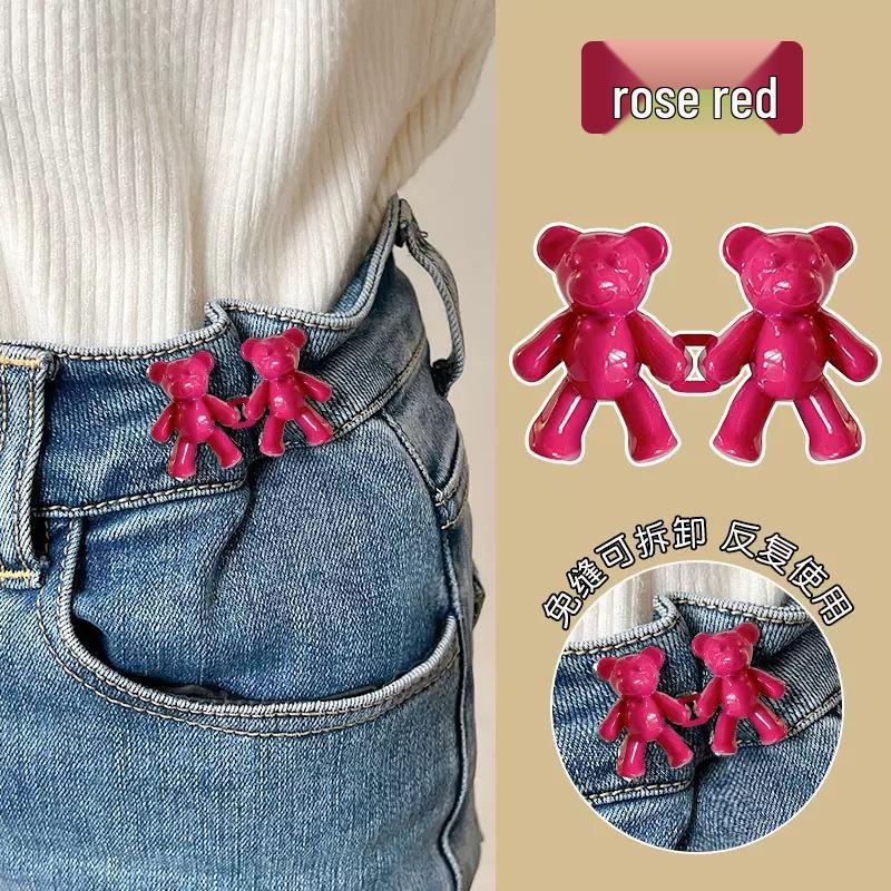 Adjustable Waist Button for Jeans: Bear Pants Tightening Pin