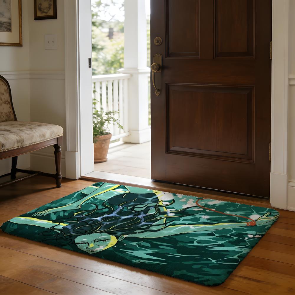 MASS OF THE FERMENTING DREGS Floor Mat Soft Flannel Absorbent Mat Non-Slip Rug Home Bedroom Bathroom