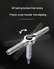 Ratchet Screwdriver Set with Chrome Vanadium Steel Bits for Mobile Phone Repair and Household Use