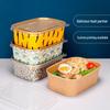 Disposable Kraft Paper Food Container with Lid