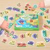 Fun Monster Hunt Board Game Portable Memory Observation Board Game Set Montessori Color Shape Matching Game Colorful Monsters